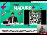 Presidente Nicolás Maduro lanza su nuevo canal de WhatsApp para comunicarse con el pueblo