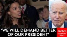 AOC: 'Ceasefire Means Release The Hostages' And 'Stop The Bombardment Now'