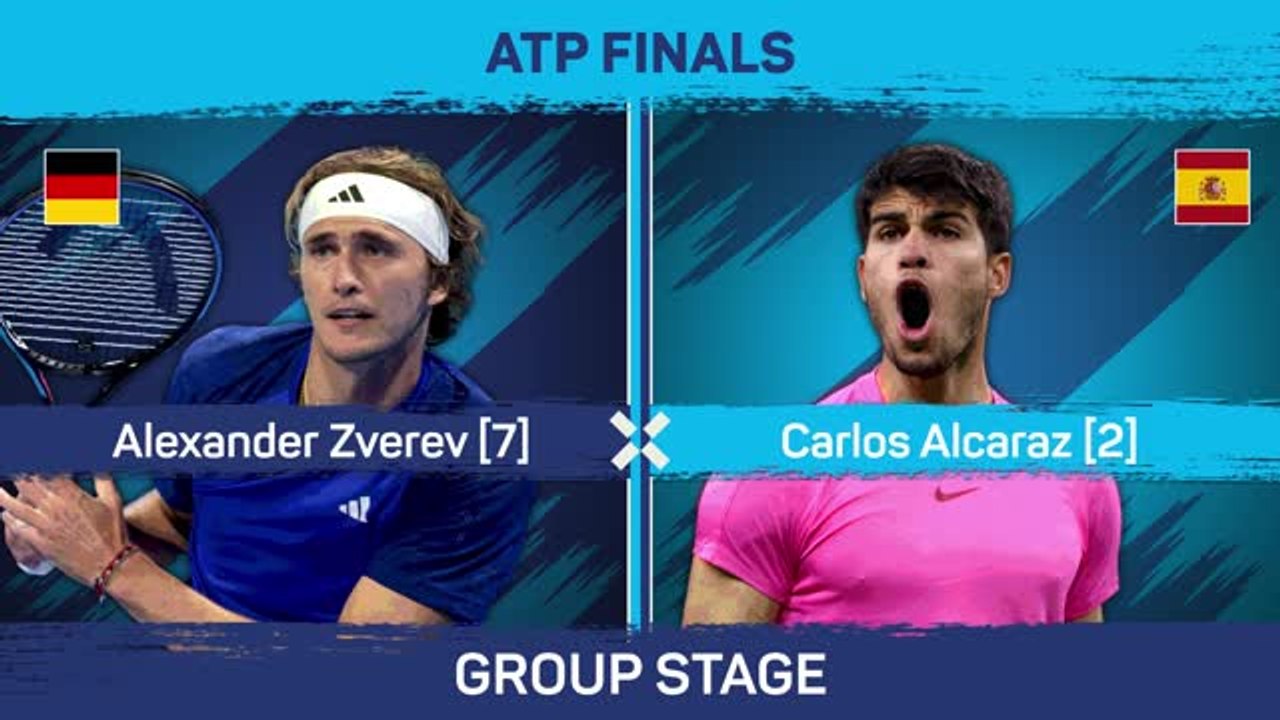 Alcaraz beaten by Zverev on ATP Finals debut
