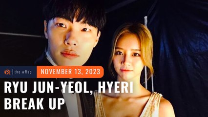 Ryu Jun-yeol, Hyeri confirm break-up