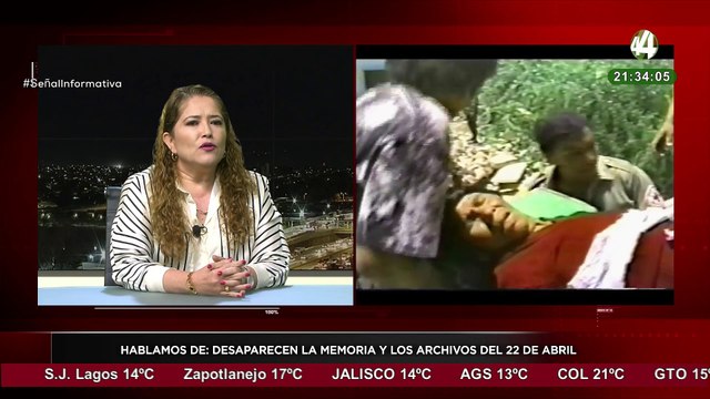 Elizabeth Rivera Avelar explica que desaparecen la memoria y los archivos del 22 de abril