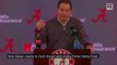 Nick Saban reacts to Zach Arnett and Jimbo Fisher being fired