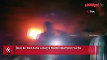 İsrail bir kez daha Cibaliye Mülteci Kampı'nı vurdu