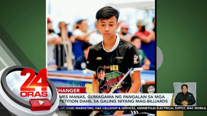 Albert James Manas, gumagawa ng pangalan sa mga int'l competition dahil sa galing niyang mag-billiards | 24 Oras