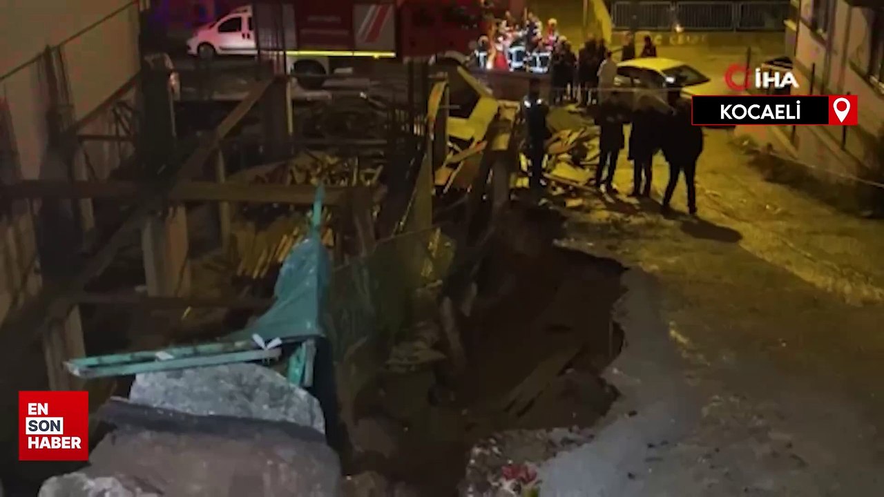 Kocaeli'de aynı mahallede ikinci kez yolda çökme meydana geldi