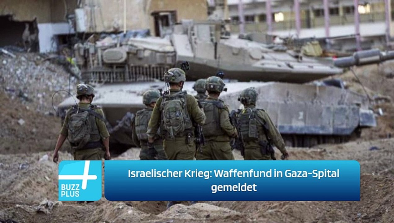 Israelischer Krieg: Waffenfund in Gaza-Spital gemeldet