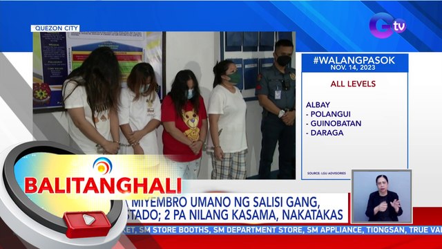 4 na miyembro umano ng salisi gang, arestado; 2 pa nilang kasama, nakatakas | BT
