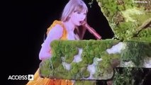 Taylor Swift Reacts To Fan Throwing Something On Stage at Eras Tour