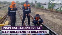 KAI Daop 1 Jakarta Inspeksi Jalur Kereta, Pastikan Perjalanan Nataru Aman