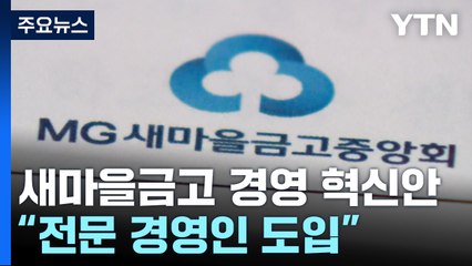 새마을금고 "전문 경영인 도입"...행안부 감독권은 그대로 / YTN