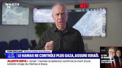 "L'organisation terroriste du Hamas a perdu le contrôle de Gaza", affirme le ministre israélien de la Défense