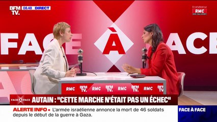 Clémentine Autain (LFI): "La vengeance aveugle d'Israël n'est pas acceptable"