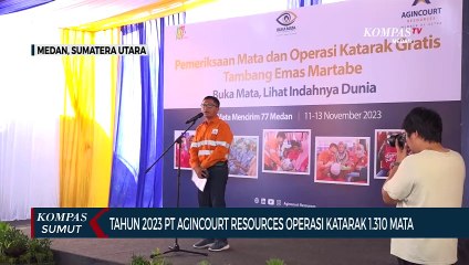 PT Agincourt Resources Operasi Katarak 1.310 Mata di Tahun 2023