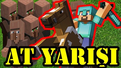 Minecraft Zorlu Parkurlu At Yarışı /w Anka Leydi