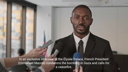 Israel Gaza war French President Calls for Ceasefire in Gaza