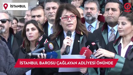 Avukatlardan Çağlayan Adliyesi önünde 'Anayasa' eylemi