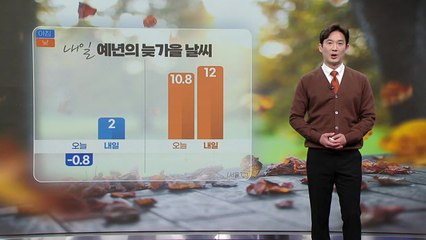 [날씨] 내일 예년의 늦가을 날씨...대체로 맑은 하늘 / YTN