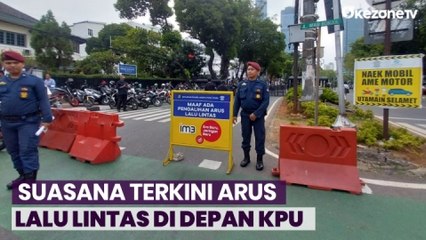 Begini Situasi Lalin di Sekitar KPU, Jelang Pengundian Nomor Urut Capres