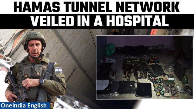 Israel Defence Force Shows How Gaza Hospital is A Maze of Hidden Hamas Tunnels | Oneindia News