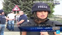 Lebanese journalists come under missile fire near Israel border