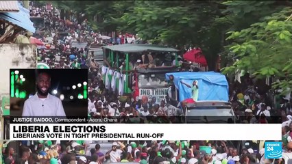 Liberians vote in presidential run-off pitting football legend against ex-VP