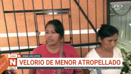 Velorio de menor atropellado