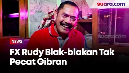 FX Rudy Blak-blakan Tak Pecat Gibran Seperti PDIP Medan, Singgung Etika dan Orang Jawa
