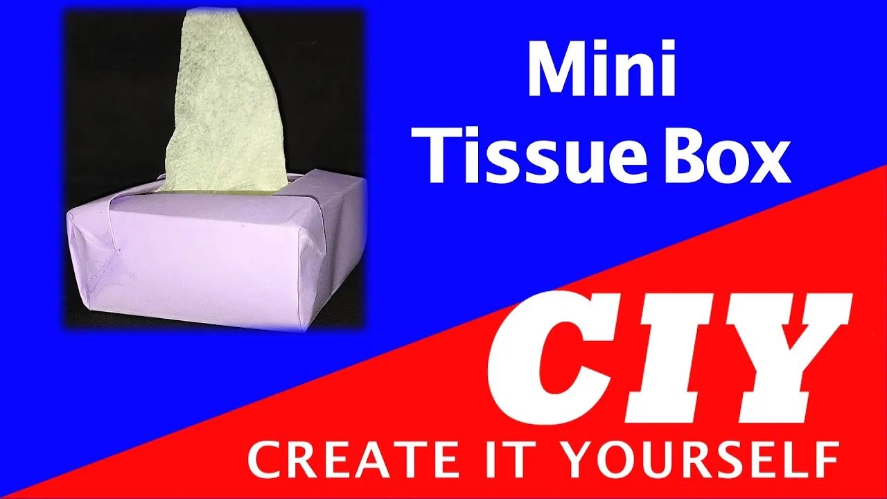 Easy Origami Tissue Box CIY How to make an Origami Tissue Paper Box