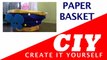 How To Make Paper Basket II Newspaper Basket - Best Out Of Waste - BTF