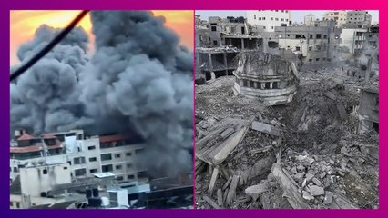 Israel-Hamas War:   Gaza-র হাসপাতালে ভয়াবহ রূপ, 'গণকবর'