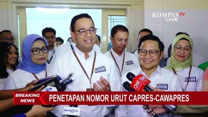Anies-Muhaimin Ajak Keluarga ke KPU untuk Pengundian Nomor Urut Capres-Cawapres!