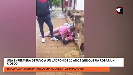 Una enfermera detuvo a un ladrón de 20 años que quería robar un kiosco