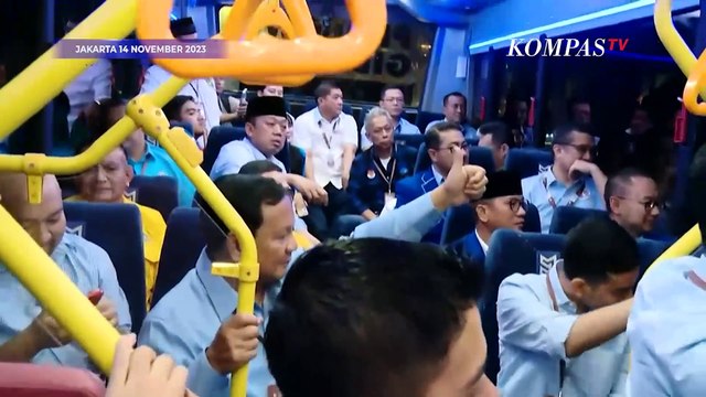 Momen Anies-Muhaimin, Prabowo-Gibran, Ganjar-Mahfud Tiba di KPU Jelang Pengundian Nomor Urut