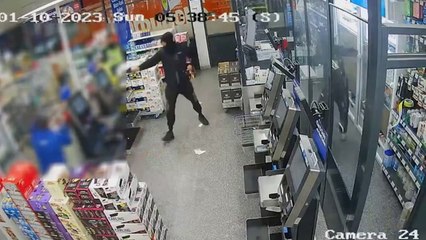 Video Shows Terrifying Moment Gunman Holds Up Tesco In Camden