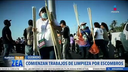 Evelyn Salgado encabeza trabajos de limpieza en Acapulco