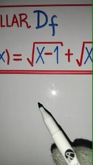 Dominio de una Función : ejercicio 1