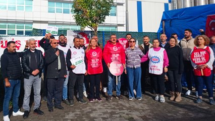 DİSK’in Ankara yürüyüşü 2. gününde Gebze’de; Çerkezoğlu grevdeki işçilerle buluştu: “Emeğin Türkiye’sini hep birlikte kuracağız”