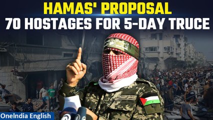 Скачать видео: Hamas Says Ready To Release 70 Israeli Hostages In Return For 5-Day Truce Deal | Oneindia News