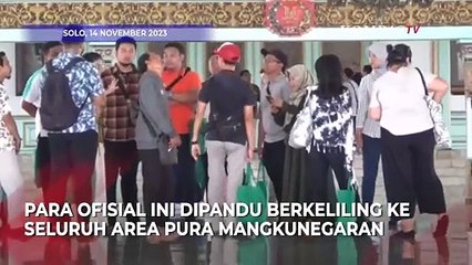 Momen Kunjungan Rombongan FIFA ke Pura Mangkunegaran Solo