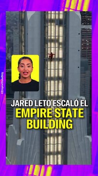 Jared Leto escaló el Empire State Building