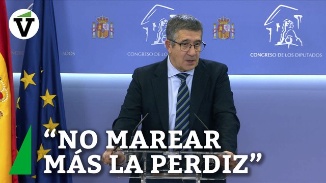 Patxi López sobre el registro en solitario de la Ley de Amnistía: No había que marear más la perdiz