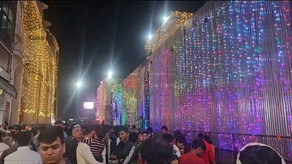 आस्थाधाम मे हर्षोल्लास से मनाया दीपोत्सव