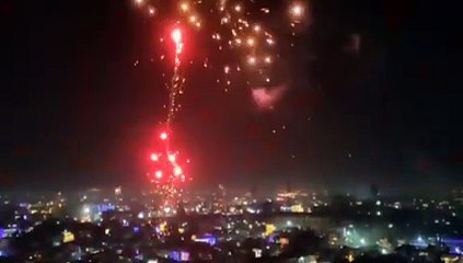 रात 10 बजे बाद ही सर्वाधिक छोड़े गए पटाखे