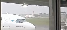 Vídeo mostra como foi incidente no aeroporto de Navegantes