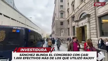 Este es el excesivo número de agentes que blindarán el Congreso durante la investidura