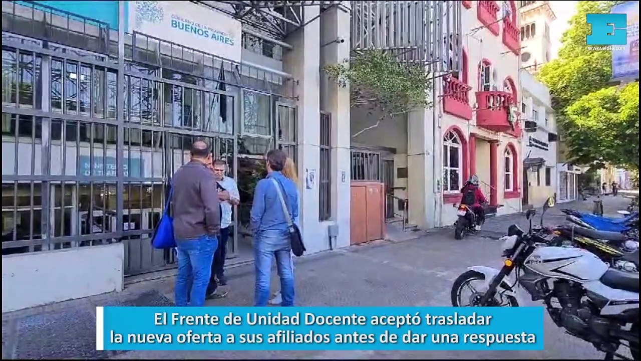 El Frente de Unidad Docente aceptó trasladar la nueva oferta a sus afiliados antes de dar una respuesta