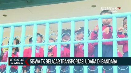 Jember Tamasya Edukasi Lalu Lintas, Siswa TK Diajak ke Bandara Notohadinegoro