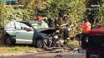 Incidente mortale a Faenza: auto distrutte in un frontale