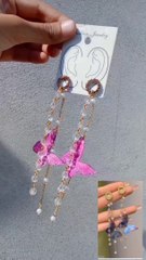 Diy Butterfly earrings  #shorts #ytshorts