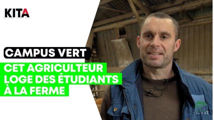 Olivier, agriculteur loue à des étudiants des studios à la campagne.